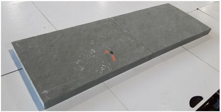 Mountain Bluestone 12x24 Flamed One Long Side Bullnose Pool Coping 