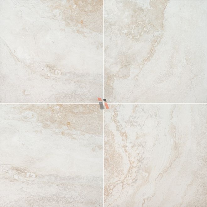 Livingstyle Travertino 24x24 Porcelain Matte Tiles